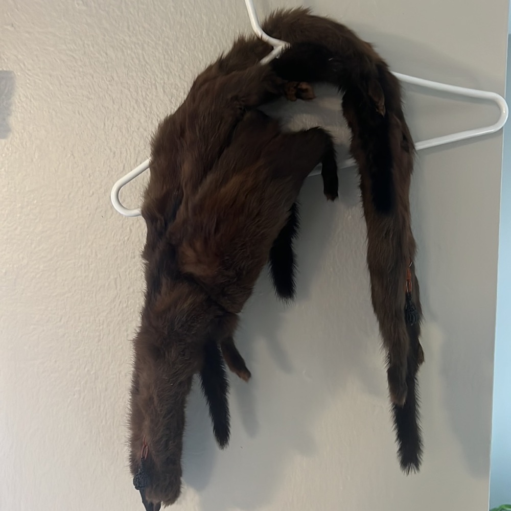 5 pelt mink stole authentic real excellent condition